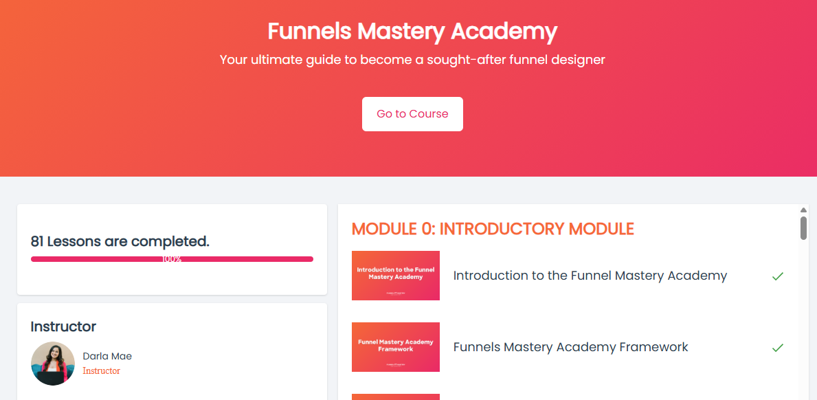 FMA Funnel Course